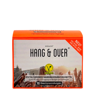 10er Vorratspack Biohacks Hang & Over Anti Kater 10er Vorratspack Biohacks Hang & Over Anti Kater