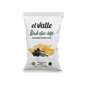 El Valle Patatas Fritas Black Olives Chips 120g El Valle Patatas Fritas Black Olives Chips 120g