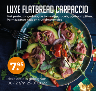 Luxe flatbread carpaccio Luxe flatbread carpaccio