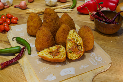 Arancini mit Fleisch (vegan) Arancini mit Fleisch (vegan)