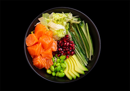 Raw Salmon Poke Bowl Raw Salmon Poke Bowl