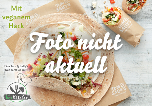 Wrap des Monats <br> BiQ Burger <br> (mit veganem Hack) Wrap des Monats <br> BiQ Burger <br> (mit veganem Hack)