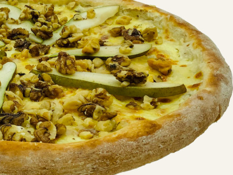 Bio Pizza Pere e Gorgonzola klein Bio Pizza Pere e Gorgonzola klein