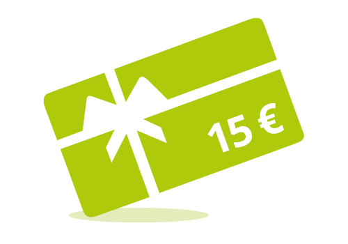 Gutschein für 15€ Gutschein für 15€
