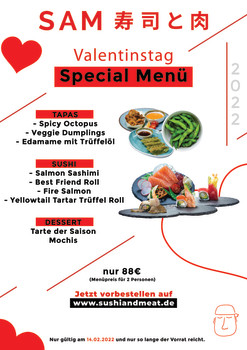 MENÜ VALENTINSTAG MENÜ VALENTINSTAG