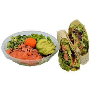 Ono salmon salade of wrap Ono salmon salade of wrap