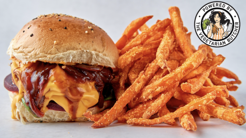 Korea Gangnam Style Chicken Burger & Sweet Potato Fries Korea Gangnam Style Chicken Burger & Sweet Potato Fries