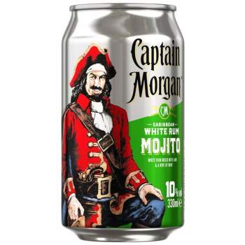 Captain Morgan Mojito Dose 0,33 Ltr. 10 % vol. Captain Morgan Mojito Dose 0,33 Ltr. 10 % vol.