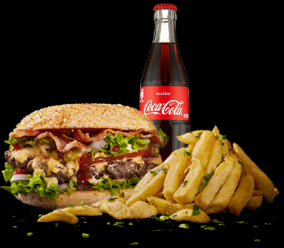 Classic Cheese Bacon Burger Menü Classic Cheese Bacon Burger Menü