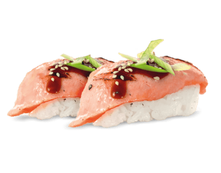 Nigiri Sake Flamed - 2 Stück Nigiri Sake Flamed - 2 Stück