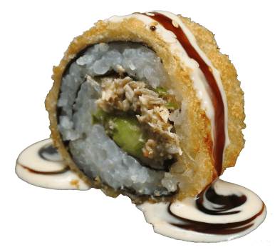 Panierte Spicy Salmon Roll, (5 Stück) (leicht scharf) Panierte Spicy Salmon Roll, (5 Stück) (leicht scharf)