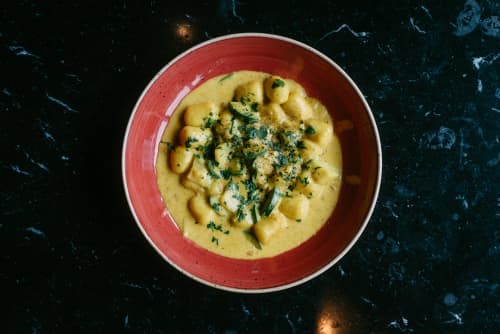 Gnocchi Zucchini Zafferano Gnocchi Zucchini Zafferano