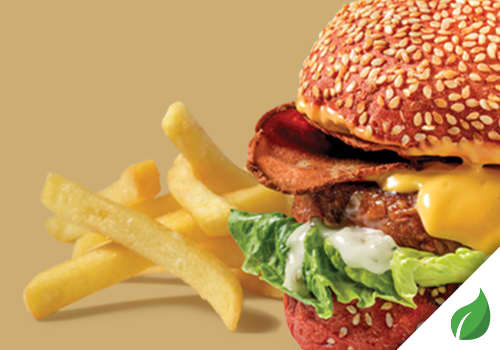Vegan burgermenu Vegan burgermenu