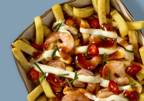 Loaded Fries Sweet Shrimps Loaded Fries Sweet Shrimps