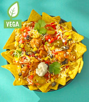 Nachos a la Mexicana Grilled Veggie Chicken Nachos a la Mexicana Grilled Veggie Chicken