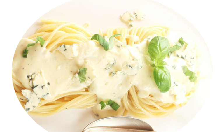 Spaghetti mit Gorgonzolasauce<sup>F</sup> Spaghetti mit Gorgonzolasauce<sup>F</sup>