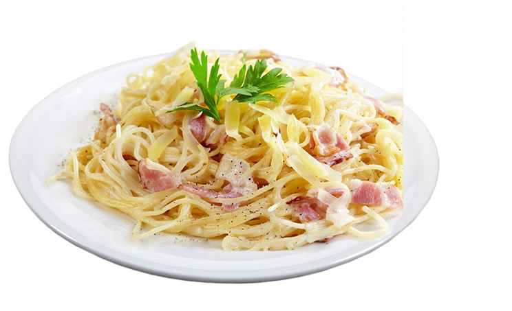 Spaghetti mit Carbonarasauce<sup>F,A,K</sup> Spaghetti mit Carbonarasauce<sup>F,A,K</sup>