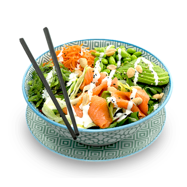 Räucherlachs Poke Bowl Räucherlachs Poke Bowl