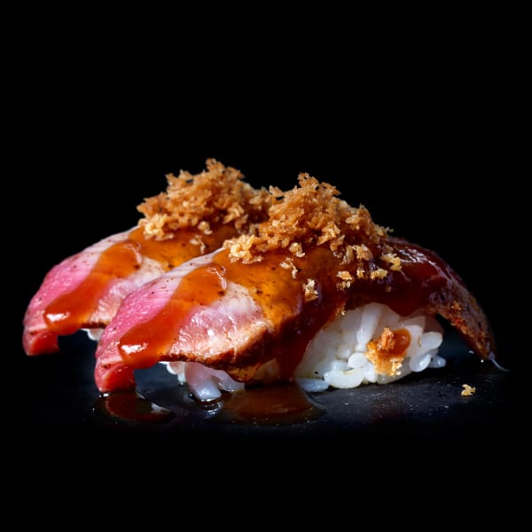BEEF NIGIRI CRISPY - 2pc. - BEEF NIGIRI CRISPY - 2pc. -