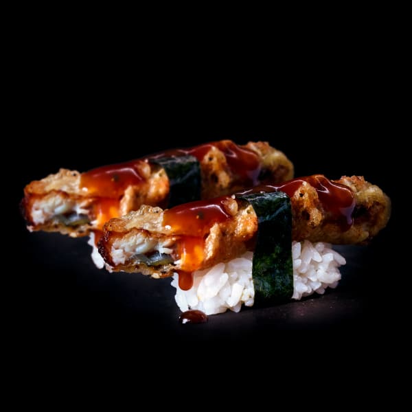 TEMPURA UNAGI NIGIRI - 2pc. - TEMPURA UNAGI NIGIRI - 2pc. -