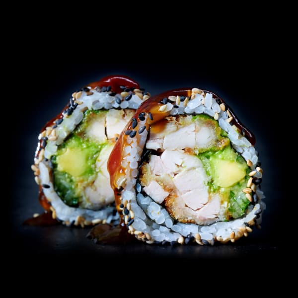 CHICKEN TERIYAKI ROLL - 5pc. - CHICKEN TERIYAKI ROLL - 5pc. -