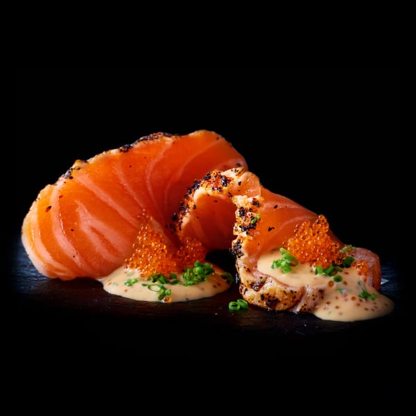 CREAMY LACHS SASHIMI - 6pc. - CREAMY LACHS SASHIMI - 6pc. -