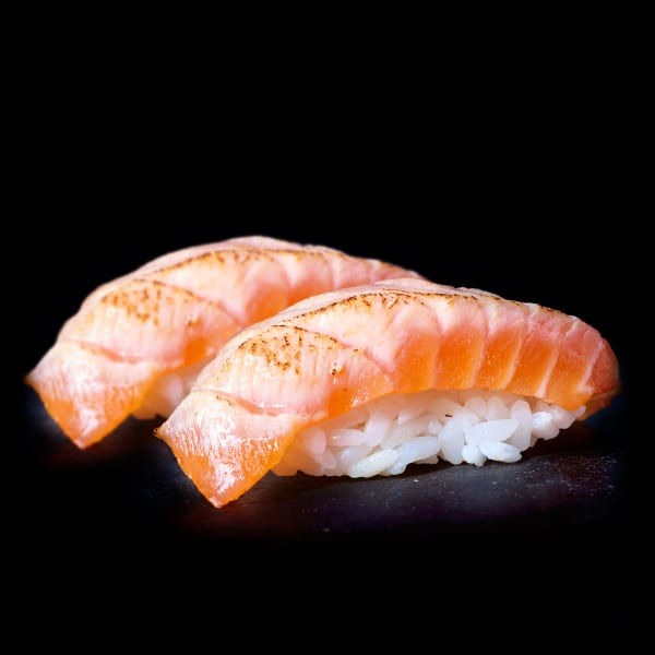 FLAMED LACHS NIGIRI - 2pc. - FLAMED LACHS NIGIRI - 2pc. -