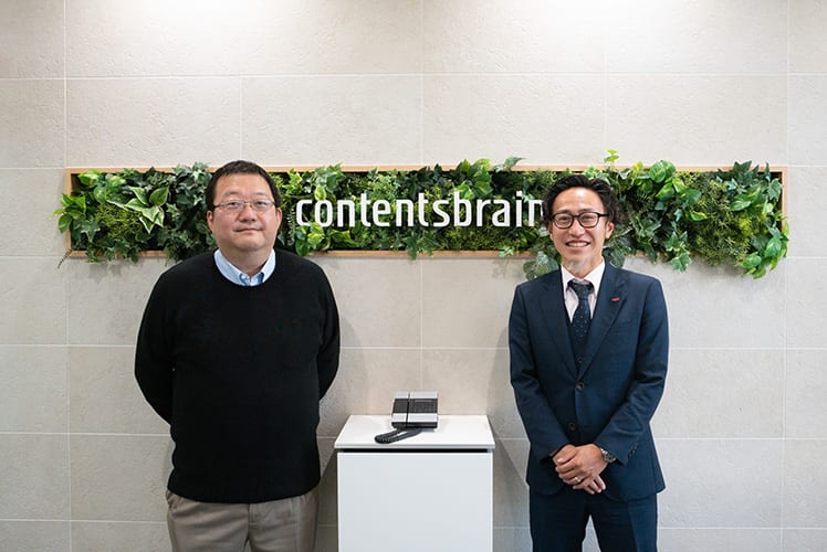 小池社長（左）と弊社担当佐々木（右