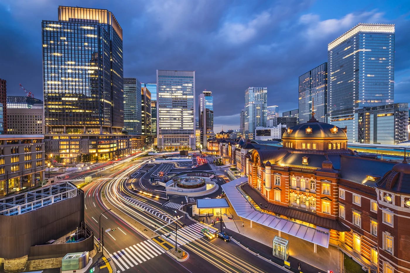 東京駅周辺のスカイライン
