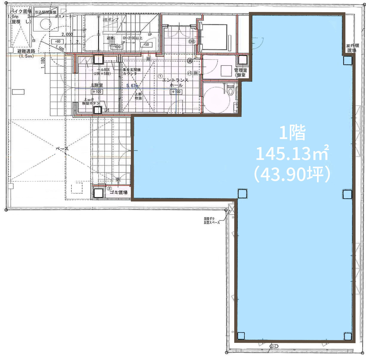 1階平面図