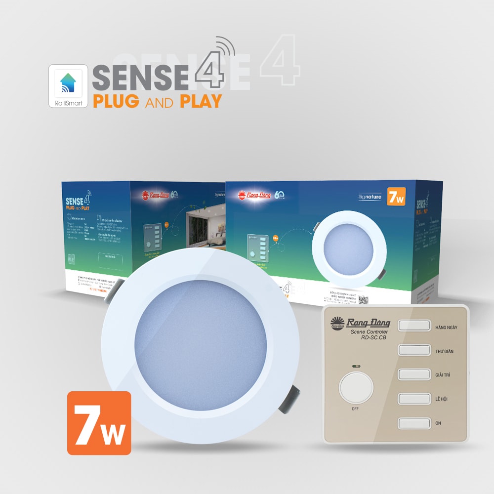 Bộ combo Downligth thông minh sense8 AT20.RM 110/9W