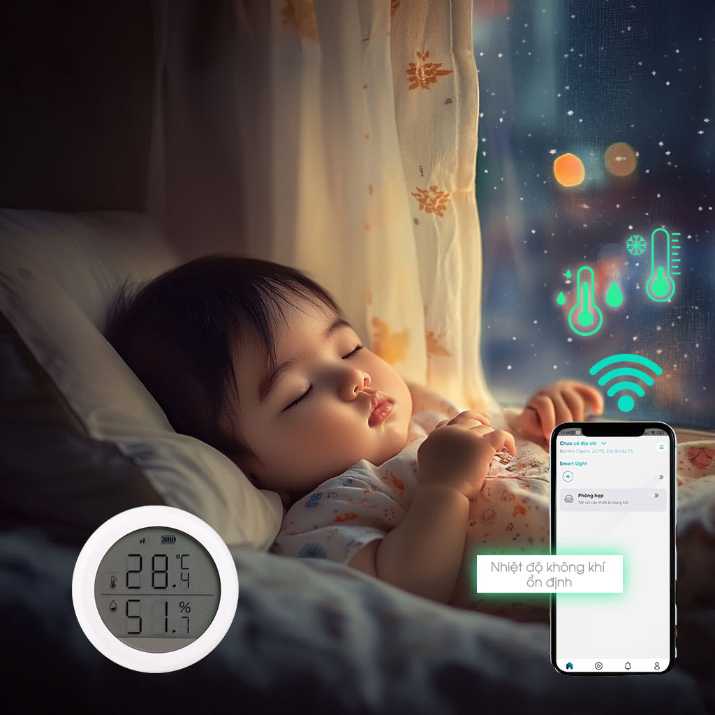 Bộ cảm biến nhiệt độ, độ ẩm CB07 bluetooth thumb 4