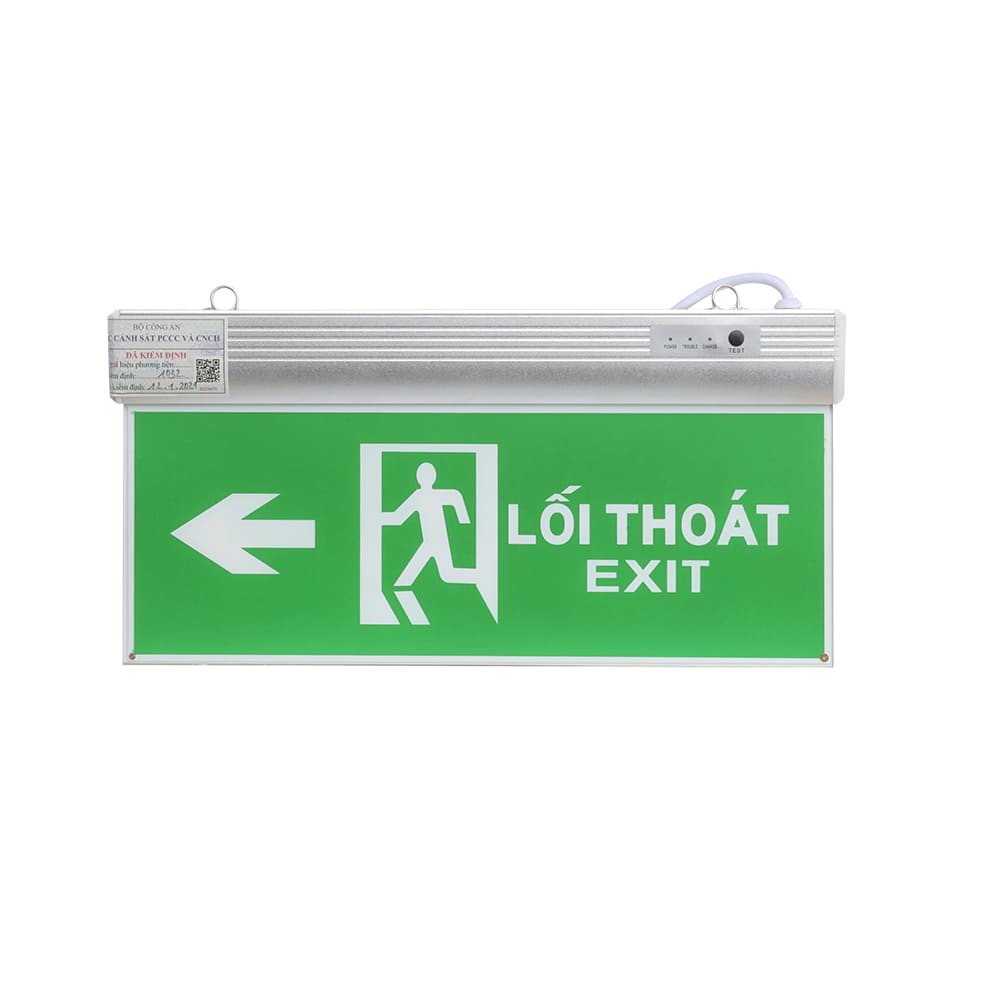Đèn LED Exit chỉ dẫn 2 mặt CD01 2.2W PCCC thumb 1