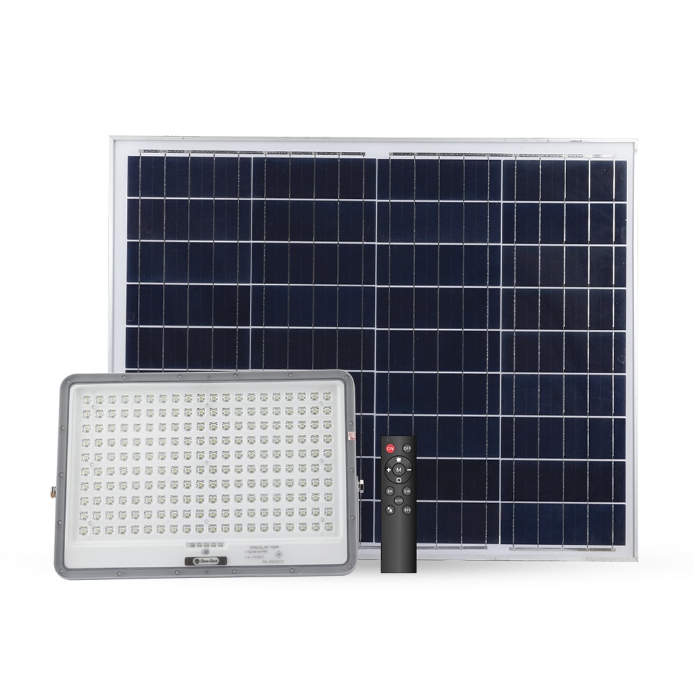 Đèn LED chiếu pha năng lượng mặt trời CP02 100W