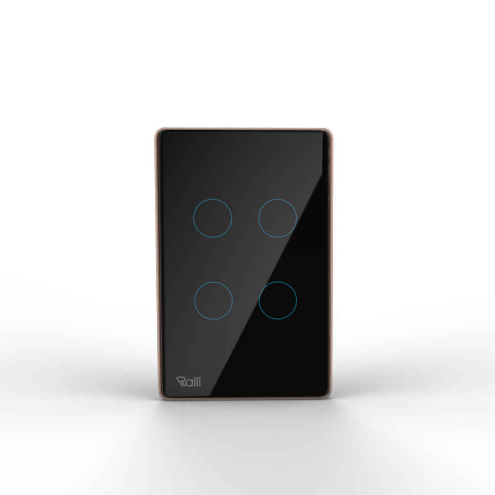 Công tắc cảm ứng thông minh bluetooth chữ nhật 4 nút bấm