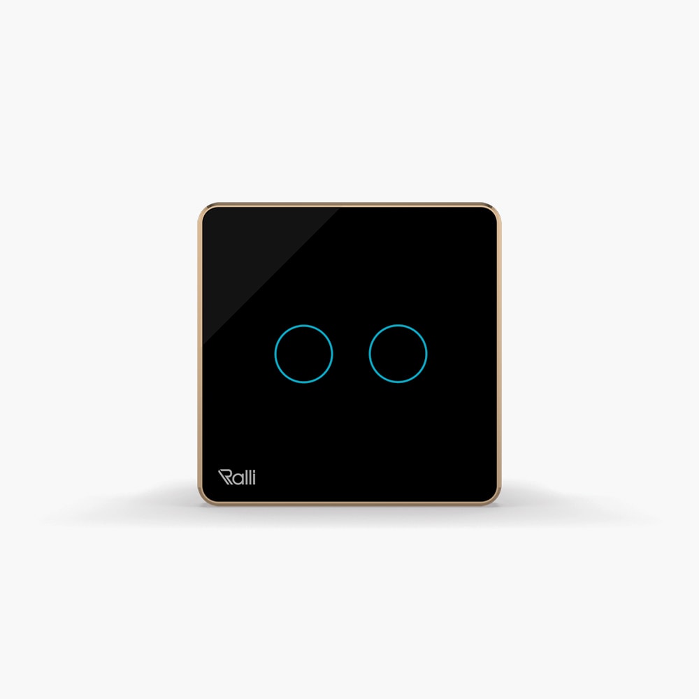 Công tắc cảm ứng thông minh bluetooth vuông 2 nút bấm