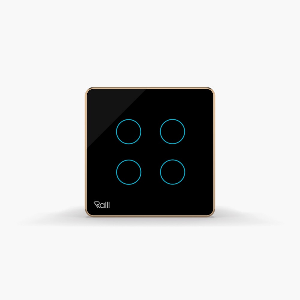 Công tắc cảm ứng thông minh bluetooth vuông 4 nút bấm
