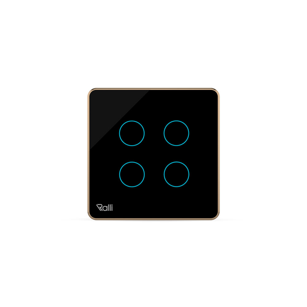 Công tắc cảm ứng thông minh bluetooth vuông 4 nút bấm