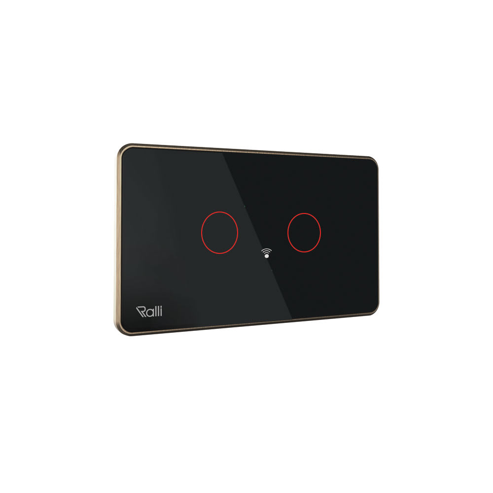 Công tắc cảm ứng thông minh wifi chữ nhật 2 nút bấm