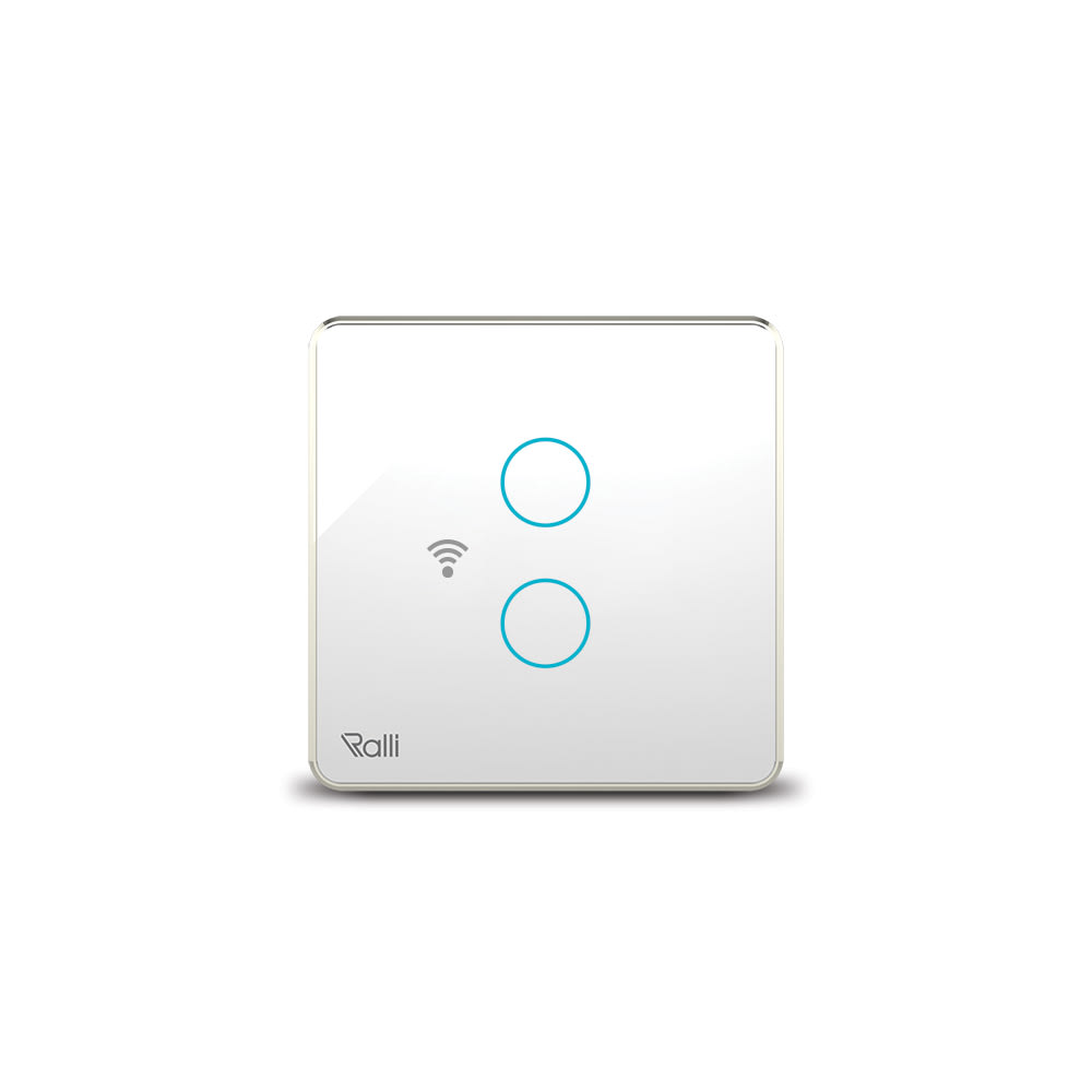 Công tắc cảm ứng thông minh wifi vuông 2 nút bấm thumb 1