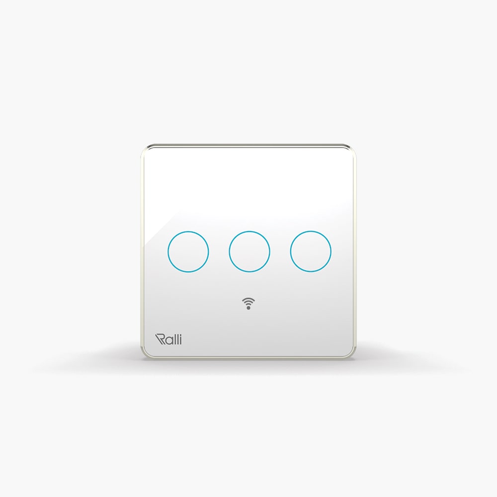 Công tắc cảm ứng thông minh wifi vuông 3 nút bấm thumb 1
