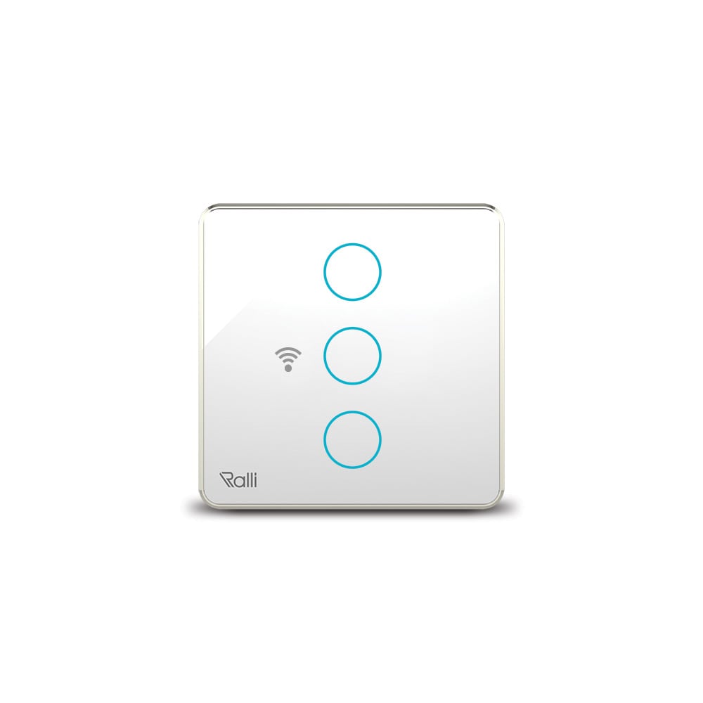 Công tắc cảm ứng thông minh wifi vuông 3 nút bấm thumb 1