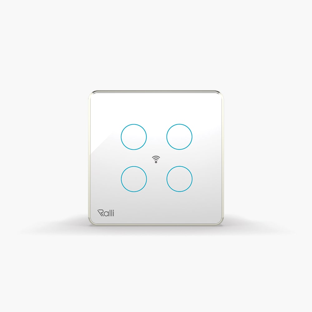 Công tắc cảm ứng thông minh wifi vuông 4 nút bấm thumb 1