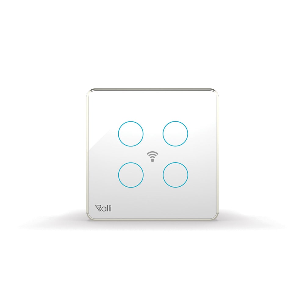 Công tắc cảm ứng thông minh wifi vuông 4 nút bấm thumb 1