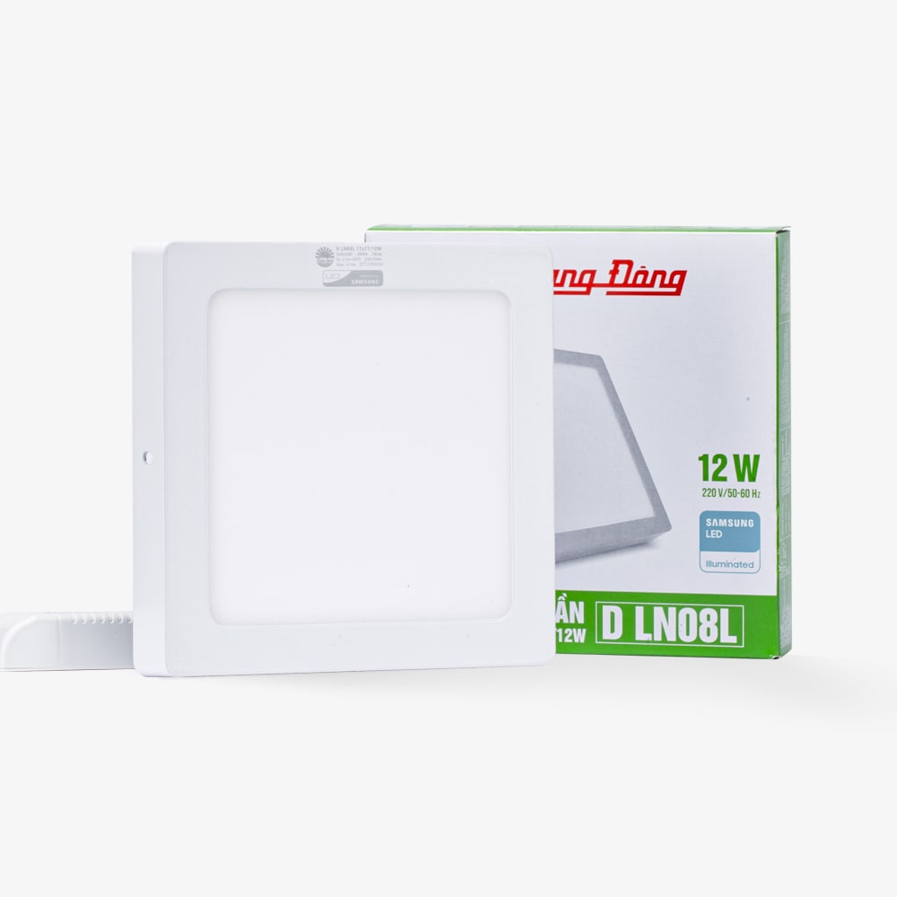 Đèn LED ốp trần vuông LN08 đế nhôm 170x170/12W thumb 2