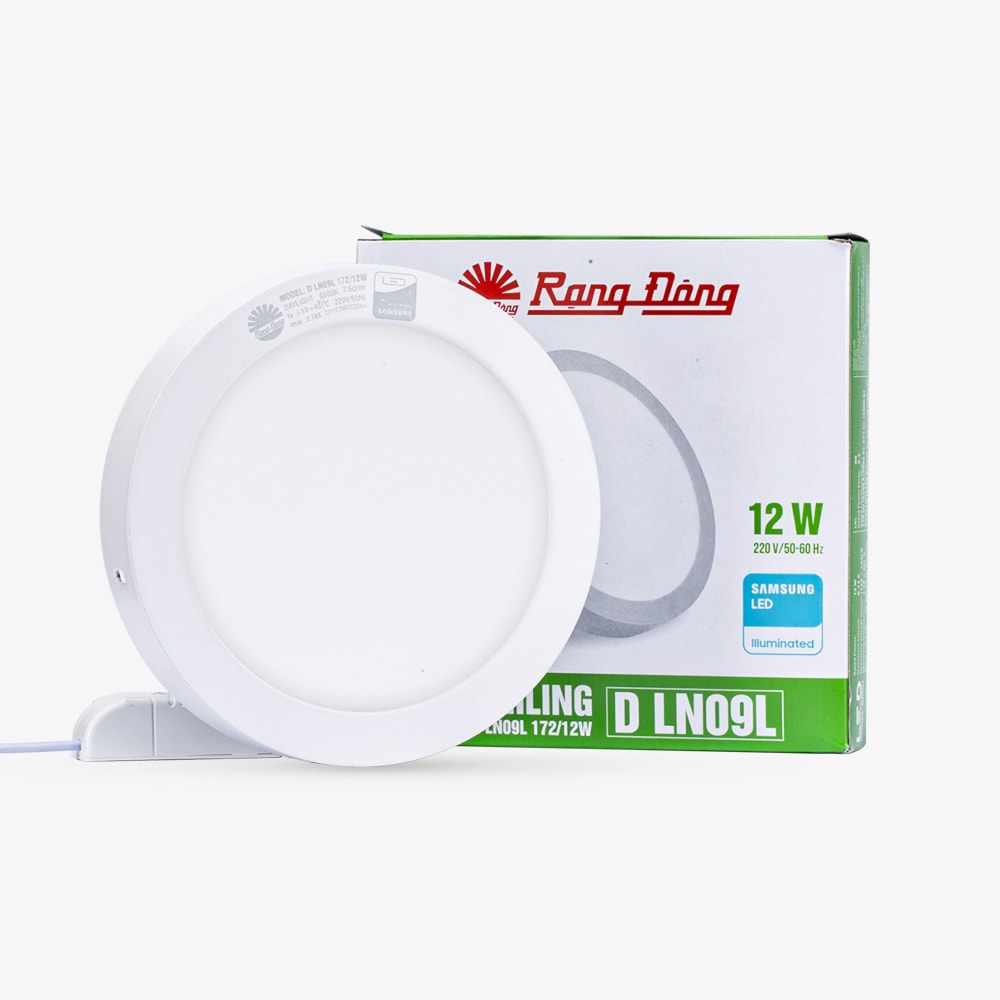 Đèn LED ốp trần tròn LN09 đế nhôm 172/12W thumb 2