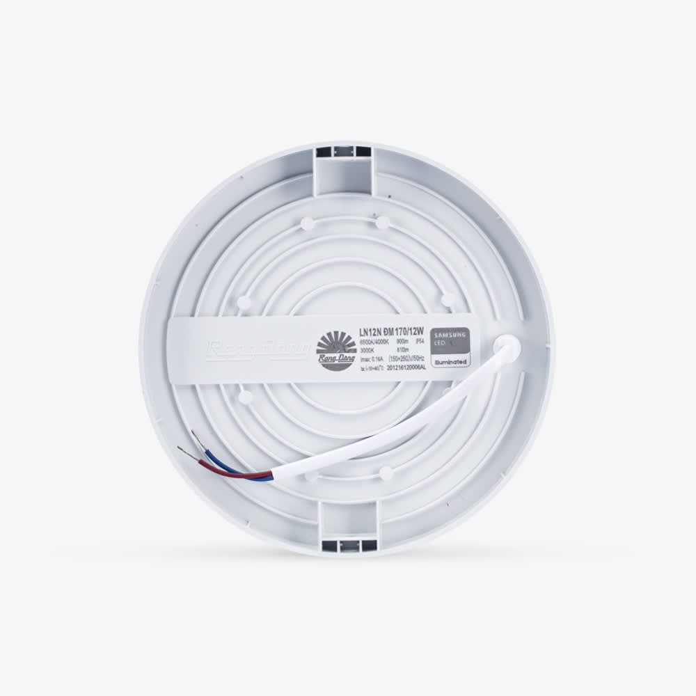 Đèn LED ốp trần tròn LN12N đế nhựa 170/12W thumb 4