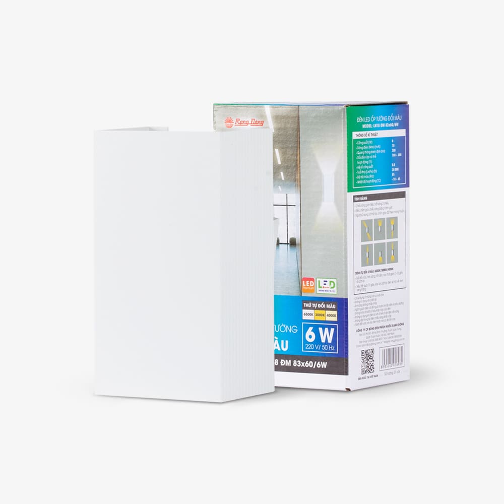 Đèn LED ốp tường đổi màu LN18 83x60/6W thumb 2