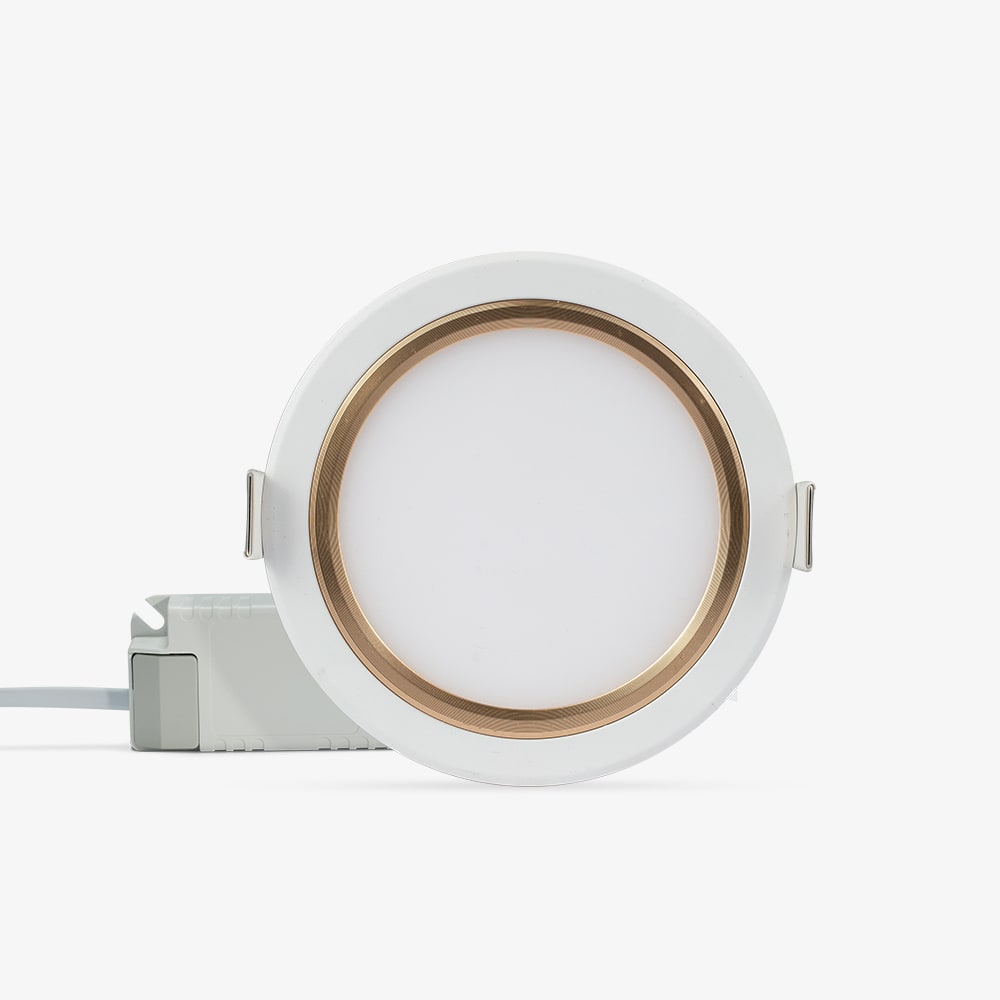 Đèn LED Panel tròn đổi màu PT05.V2 110/10W viền vàng thumb 1