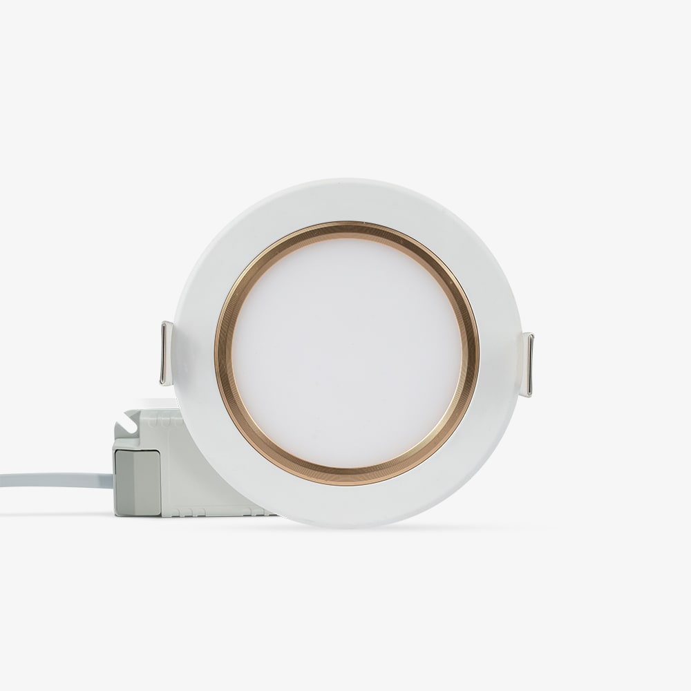 Đèn LED Panel tròn đổi màu PT05.V2 90/8W viền vàng thumb 1